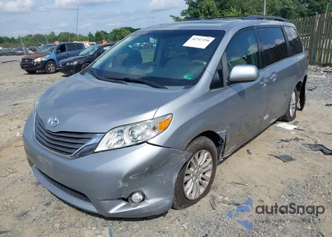 2013 Toyota Sienna Xle V6 8 Passenger из США, поврежденный, VIN 5TDYK3DC9DS329317